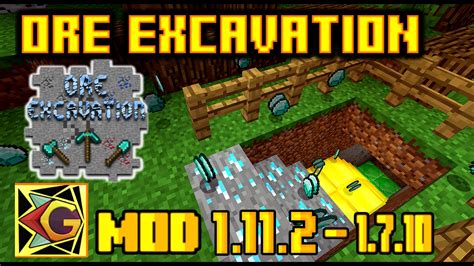 mini excavator modifications|minecraft 1.12.2 ore excavation mod.